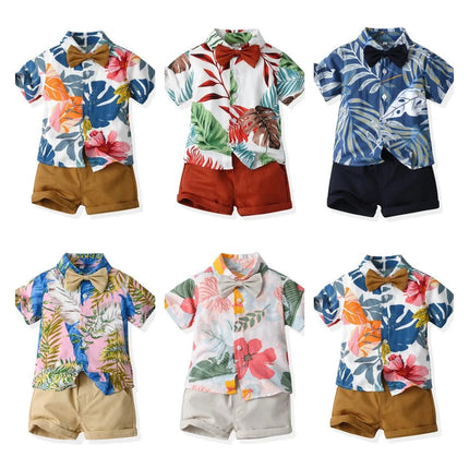 Clothing Set Boy Summer Floral Vacation Seasonal Wear - Clothing Set - Surferfish - Mad Fly Essentials