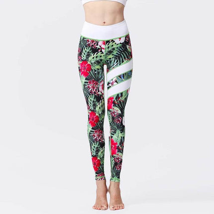 Cloud Hide Women High Waist Yoga Floral Fitness Leggings - Fitness Leggings - Cloud Hide - Mad Fly Essentials