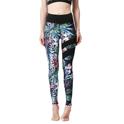 Cloud Hide Women High Waist Yoga Floral Fitness Leggings - Fitness Leggings - Cloud Hide - Mad Fly Essentials