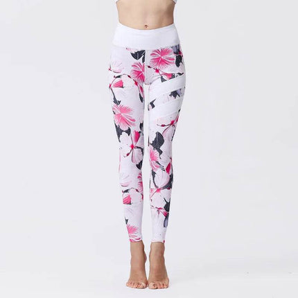 Cloud Hide Women High Waist Yoga Floral Fitness Leggings - Fitness Leggings - Cloud Hide - Mad Fly Essentials