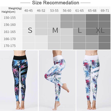 Cloud Hide Women High Waist Yoga Floral Fitness Leggings - Fitness Leggings - Cloud Hide - Mad Fly Essentials