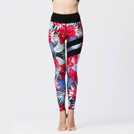 Cloud Hide Women High Waist Yoga Floral Fitness Leggings - Fitness Leggings - Cloud Hide - Mad Fly Essentials