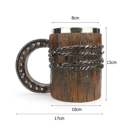 Coffee Mug 600ml Stainless Dragon Snake Animal Beer Mug - Coffee Mug - Medieval Decor - Mad Fly Essentials