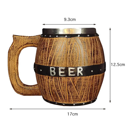 Coffee Mug 600ml Stainless Dragon Snake Animal Beer Mug - Coffee Mug - Medieval Decor - Mad Fly Essentials