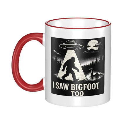Coffee Mug Bigfoot UFO Alien Vintage Mug - Coffee Mug - Light Magic - Mad Fly Essentials