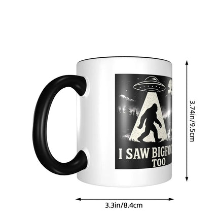 Coffee Mug Bigfoot UFO Alien Vintage Mug - Coffee Mug - Light Magic - Mad Fly Essentials