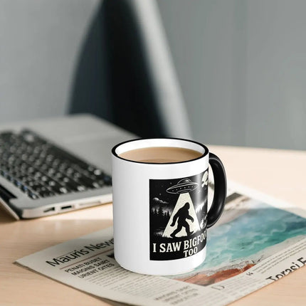 Coffee Mug Bigfoot UFO Alien Vintage Mug - Coffee Mug - Light Magic - Mad Fly Essentials
