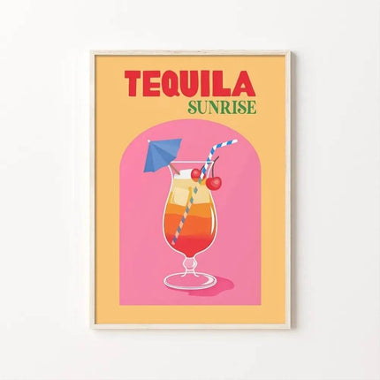 Colorful Cocktail Drink Bar Sign Bedroom Wall Decor - Wall Decor - hdprints - Mad Fly Essentials