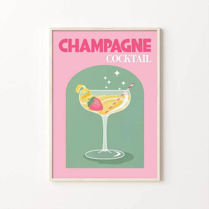 Colorful Cocktail Drink Bar Sign Bedroom Wall Decor - Wall Decor - hdprints - Mad Fly Essentials