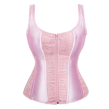 Corset Women Strap Polka Jacquard Gothic Bustier - Corset - ELSVIOS - Mad Fly Essentials