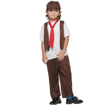 Costume Boy Medieval Worker Halloween Party Costume Set - Costume - Kid Essentials - Mad Fly Essentials
