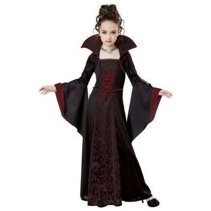 Costume Dress Girl Halloween Black Vampire Witch Cosplay Costume Set - Costume Dress - Madeline - Mad Fly Essentials