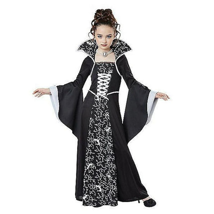 Costume Dress Girl Halloween Black Vampire Witch Cosplay Costume Set - Costume Dress - Madeline - Mad Fly Essentials