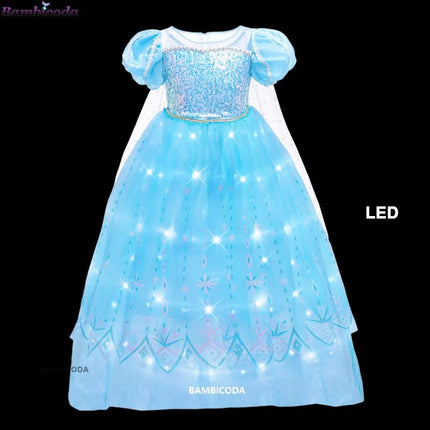 Costume Dress LED Girl Birthday Party Pink Dress - Costume Dress - ollobebe - Mad Fly Essentials
