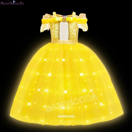 Costume Dress LED Girl Birthday Party Pink Dress - Costume Dress - ollobebe - Mad Fly Essentials