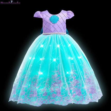 Costume Dress LED Girl Birthday Party Pink Dress - Costume Dress - ollobebe - Mad Fly Essentials