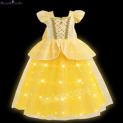 Costume Dress LED Girl Birthday Party Pink Dress - Costume Dress - ollobebe - Mad Fly Essentials