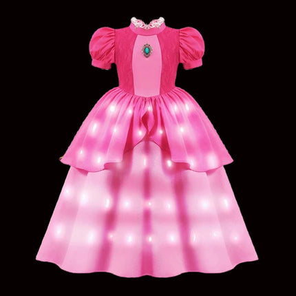 Costume Dress LED Girl Birthday Party Pink Dress - Costume Dress - ollobebe - Mad Fly Essentials