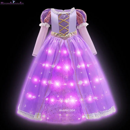 Costume Dress LED Girl Birthday Party Pink Dress - Costume Dress - ollobebe - Mad Fly Essentials