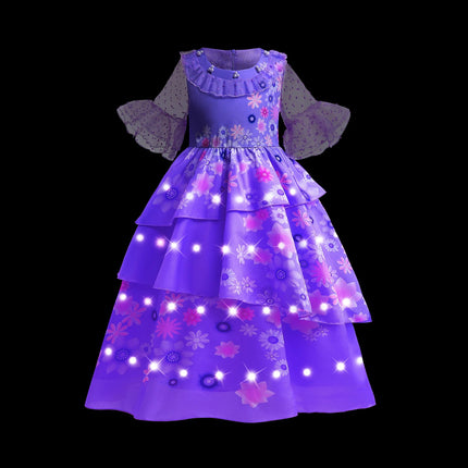 Costume Dress LED Girl Birthday Party Pink Dress - Costume Dress - ollobebe - Mad Fly Essentials