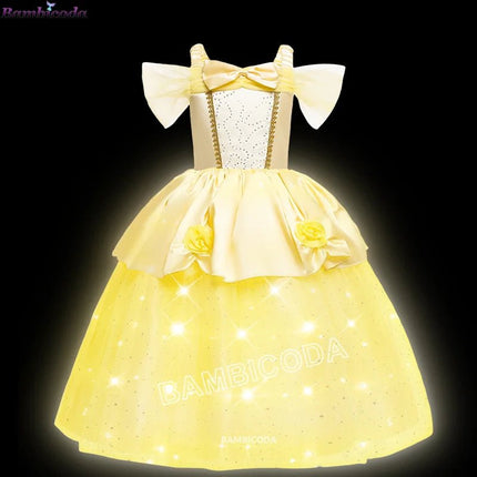 Costume Dress LED Girl Birthday Party Pink Dress - Costume Dress - ollobebe - Mad Fly Essentials
