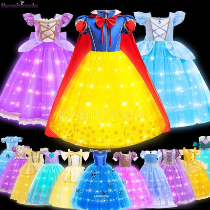 Costume Dress LED Girl Birthday Party Pink Dress - Costume Dress - ollobebe - Mad Fly Essentials
