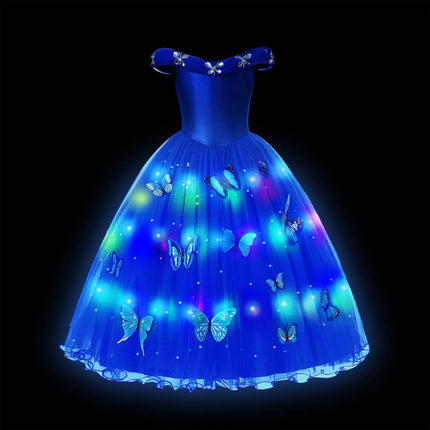 Costume Dress LED Girl Birthday Party Pink Dress - Costume Dress - ollobebe - Mad Fly Essentials