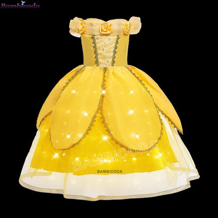 Costume Dress LED Girl Birthday Party Pink Dress - Costume Dress - ollobebe - Mad Fly Essentials