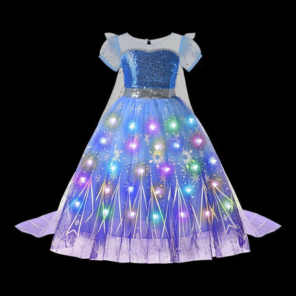 Costume Dress LED Girl Birthday Party Pink Dress - Costume Dress - ollobebe - Mad Fly Essentials