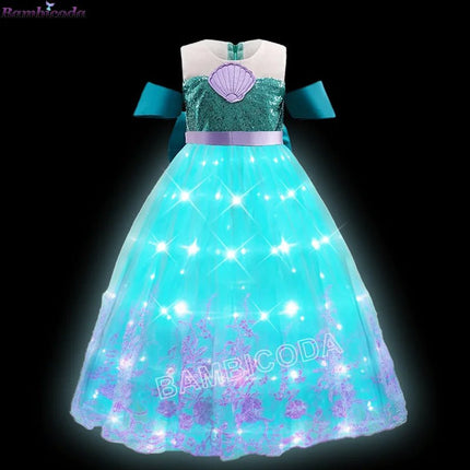 Costume Dress LED Girl Birthday Party Pink Dress - Costume Dress - ollobebe - Mad Fly Essentials