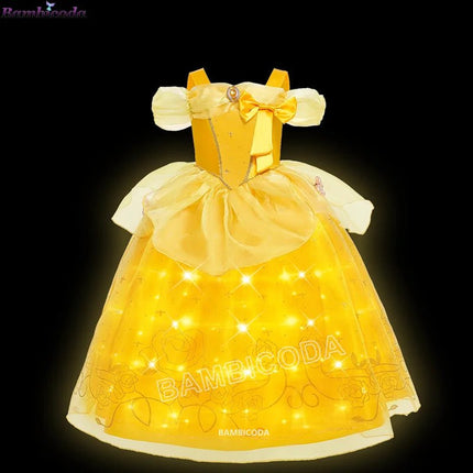 Costume Dress LED Girl Birthday Party Pink Dress - Costume Dress - ollobebe - Mad Fly Essentials