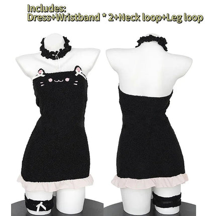 Costume Dress Women 5pc Japanese Anime Cat Bunny Cosplay Lingerie - Costume Dress - Tumilkets Womens Apparel - Mad Fly Essentials
