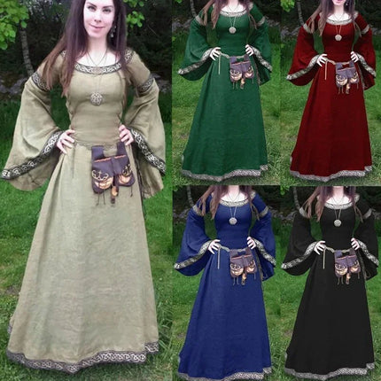 Costume Dress Women Black Gothic Victorian Medieval Dress - Costume Dress - Retro Dress - Mad Fly Essentials