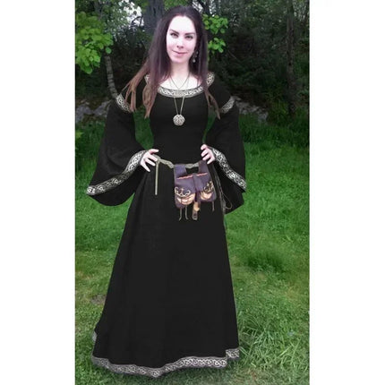 Costume Dress Women Black Gothic Victorian Medieval Dress - Costume Dress - Retro Dress - Mad Fly Essentials