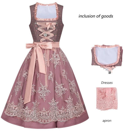Costume Dress Women German Festival Traditional Beer Maid Dress - Costume Dress - syntecso - Mad Fly Essentials