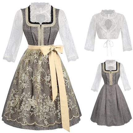 Costume Dress Women German Festival Traditional Beer Maid Dress - Costume Dress - syntecso - Mad Fly Essentials