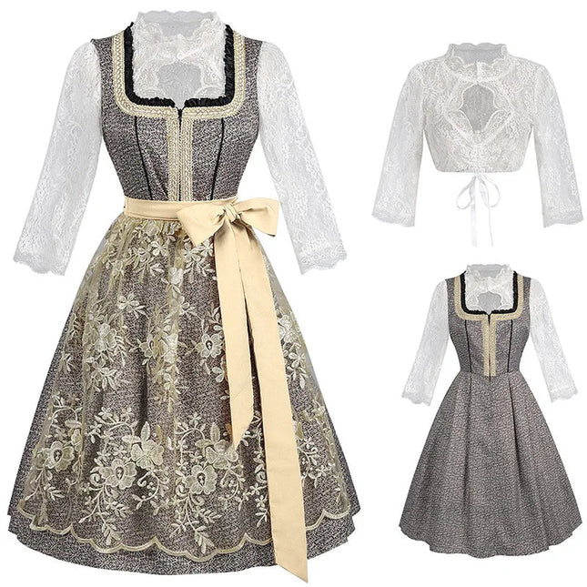 Costume Dress Women German Festival Traditional Beer Maid Dress - Costume Dress - syntecso - Mad Fly Essentials