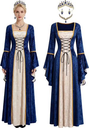 Costume Dress Women Halloween Medieval Retro Court Costume - Costume Dress - Medieval Dress - Mad Fly Essentials