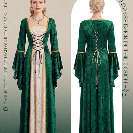 Costume Dress Women Halloween Medieval Retro Court Costume - Costume Dress - Medieval Dress - Mad Fly Essentials