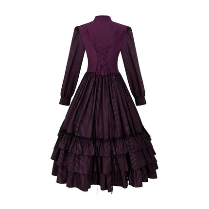 Costume Dress Women Medieval Gothic Black Lace Cosplay Costume - Costume Dress - Five Shell - Mad Fly Essentials