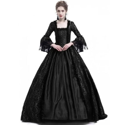Costume Dress Women Medieval Halloween Retro Lace Court Dress - Costume Dress - Medieval Dress - Mad Fly Essentials