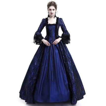 Costume Dress Women Medieval Halloween Retro Lace Court Dress - Costume Dress - Medieval Dress - Mad Fly Essentials