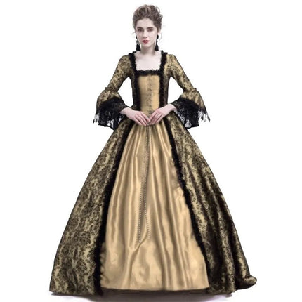 Costume Dress Women Medieval Halloween Retro Lace Court Dress - Costume Dress - Medieval Dress - Mad Fly Essentials