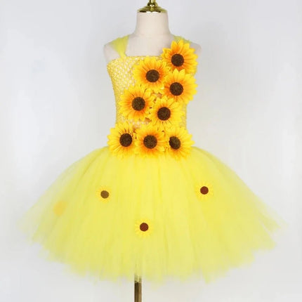 Costume Girl Yellow Sunflower Party Costume Dress - Costume - LADYBUGeR - Mad Fly Essentials