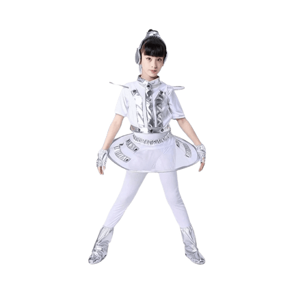 Costume Kids Boy Robot White Silver Astronaut Costume Set - Costume - Costumes Plus - Mad Fly Essentials