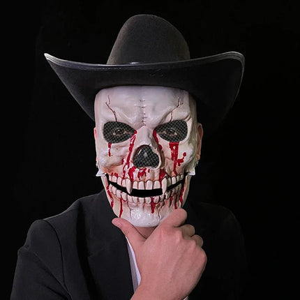 Costume Mask Bloody Mouth Skeleton Gothic Skull Mask - Costume Mask - Top Nation - Mad Fly Essentials