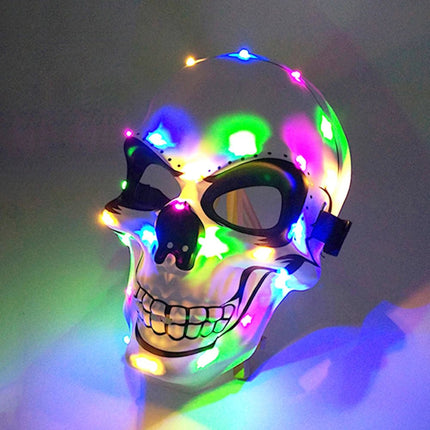 Costume Mask Funny Halloween Half Face Neon Mask - Costume Mask - LEDP - Mad Fly Essentials