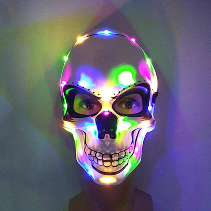 Costume Mask Funny Halloween Half Face Neon Mask - Costume Mask - LEDP - Mad Fly Essentials