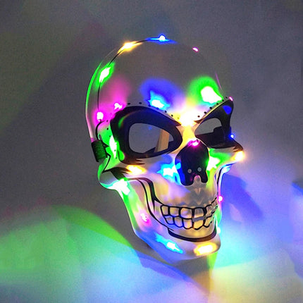 Costume Mask Funny Halloween Half Face Neon Mask - Costume Mask - LEDP - Mad Fly Essentials
