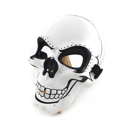 Costume Mask Funny Halloween Half Face Neon Mask - Costume Mask - LEDP - Mad Fly Essentials